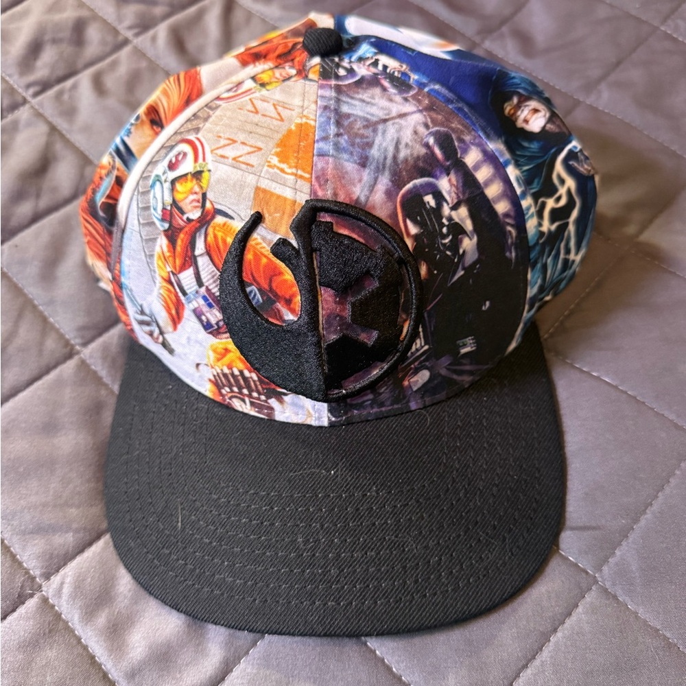 Star Wars Black and Multicolor Character Hat